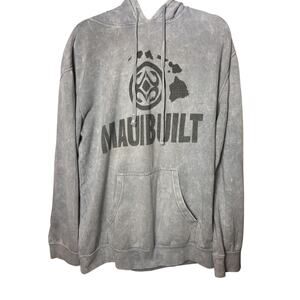 Maui Built Hoodie Sweatshirt Men’s Size Large Gray